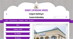 Desktop Screenshot of dorasspinningwheel.com